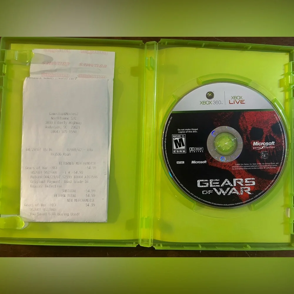 Pre-Owned Gears of War Video Game by Epic Games for Microsoft Xbox 360 Console